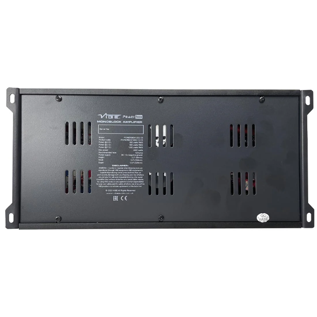 Vibe PB1200.1D-V3 Class D Mono Car Amplifier (PB12001DV3) - Image 2