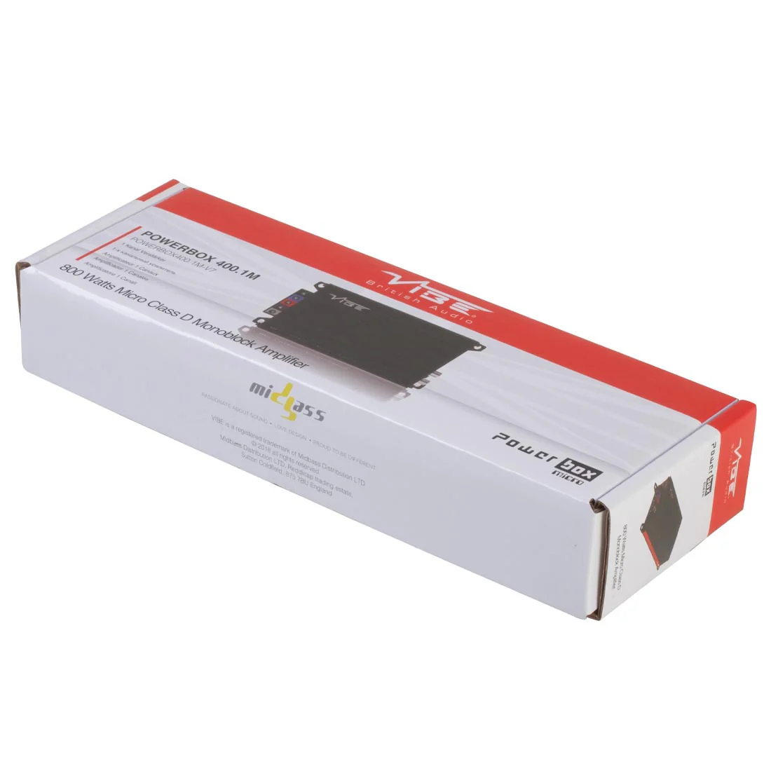 Vibe PB400.1M-V7 Class D Micro Bass Mono Car Amplifier (PB4001MV7) - Image 8