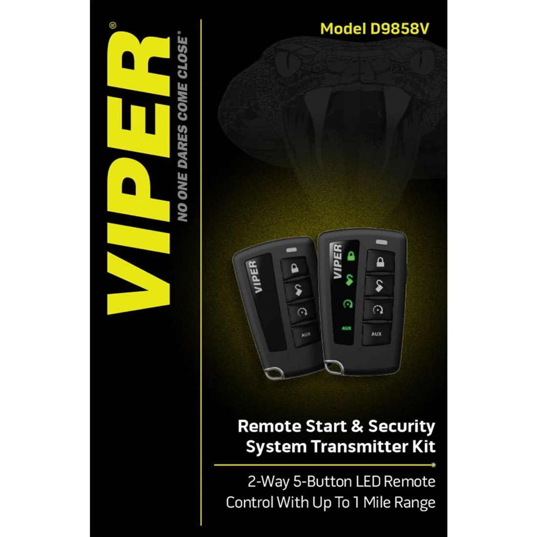 Viper D9858V 2-Way 5-Button LCD Security System and Remote Starter (D9858V) - Image 4