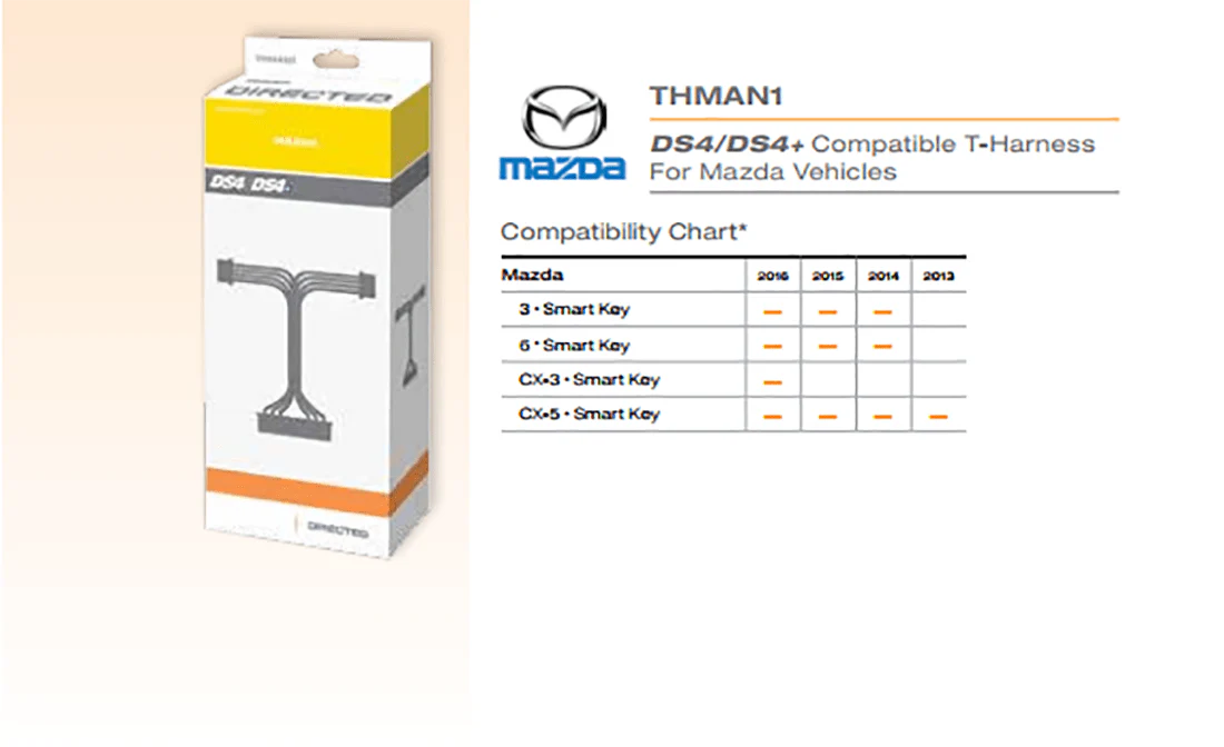Viper THMAN1 DS4/DS4+ Integration T-Harness for Select Mazda Vehicles (THMAN1) - Image 2