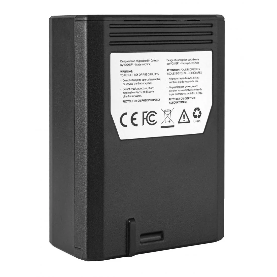VOSKER V-LIT-B3 Extra Rechargeable Lithium Battery Pack for V300 Security Camera (3.7V, 14,000mAh) (VLITB3) - Image 4