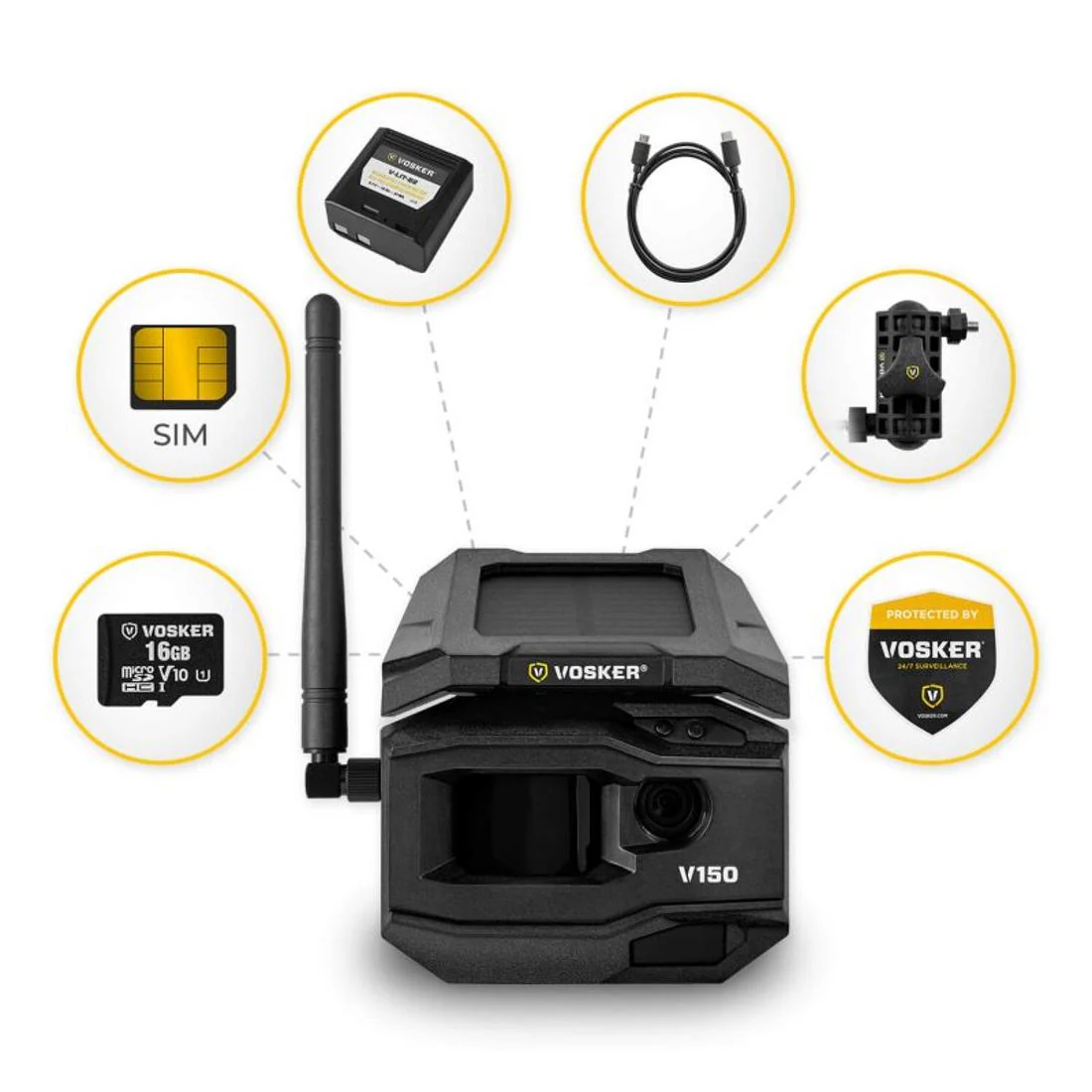 VOSKER V150 Solar Powered 4G-LTE Cellular Outdoor Security Camera (V150CAN) - Image 3