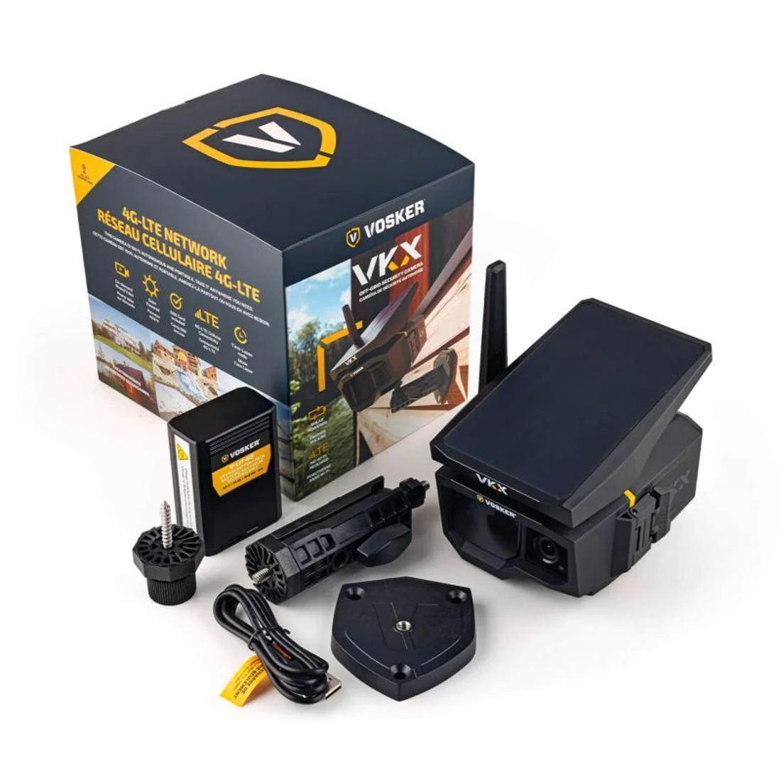 VOSKER VKX Solar Powered 4G-LTE Cellular Security Camera with On-Demand Photo/Video (VKXCAN) - Image 2